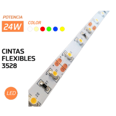 Tiras LED 3528 IP33 - Colores varios