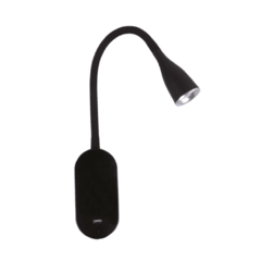 Velador LED p/pared Cálido 5W - BLANCO O NEGRO