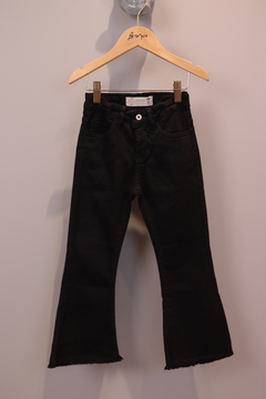 calça jeans flare preta - Les Marie