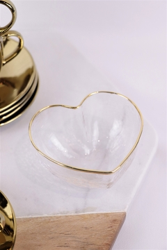 bowl vidro com borda dourada na internet