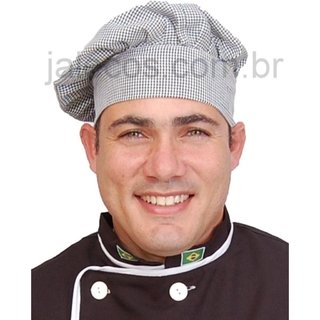 Kit par (2) Chapéus Gourmet Chef Premium Carijó (pied de poulet)