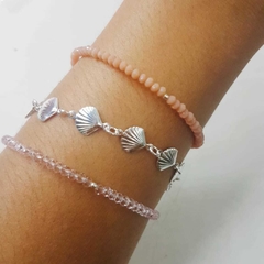 Pulseira Cristal - Rosé na internet