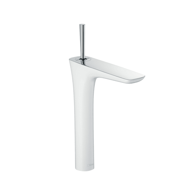 Grifo monomando lavabo Puravida blanco/cromo Hansgrohe — Rehabilitaweb