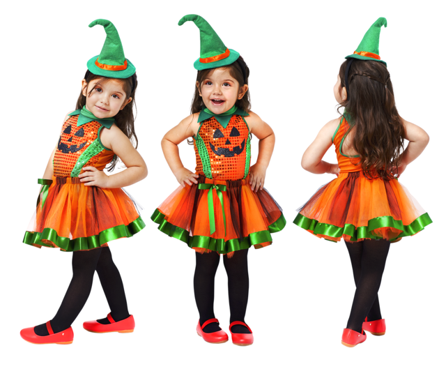 12565 Fantasia Abobora Halloween Infantil - Atacado Contini