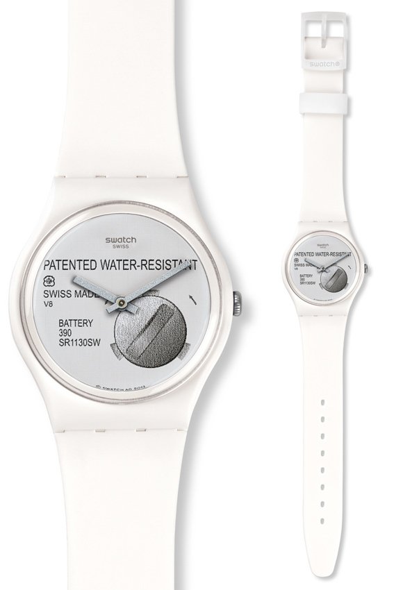 Swatch swiss patented water resistant v8 hot sale