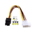 Adaptador Fuente 1 Molex a 6 PINES para placas de video PCI-E (TP-1875)