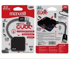 HUB MAXELL USB 4 HUB 2.0 CUBE