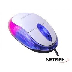 MOUSE USB NETMAK LUMINOSO NM-M01R color en internet