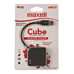 HUB MAXELL USB 4 HUB 3.0 CUBE