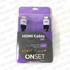 Cable Hdmi Full Hd 4k Onset Plano 1.4v1.5m Negro Resistente - comprar online