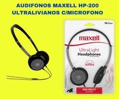 auricular ultra liviano maxell HP-200 en internet