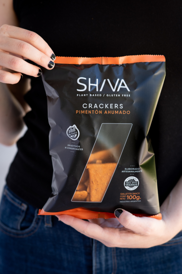 Crackers de Carbón Vegetal x 100 gr Sin TACC - SHIVA