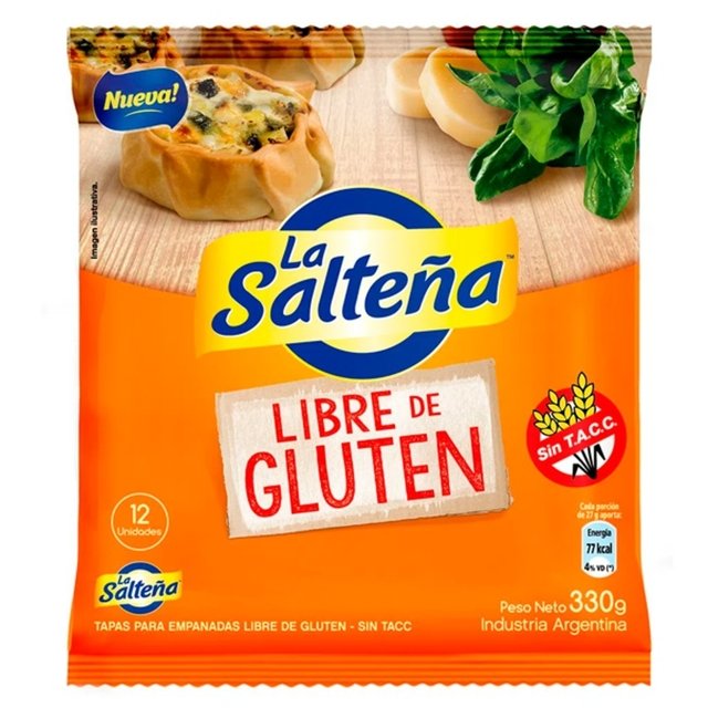 Tapa de Empanadas La Salte a Libre de Gluten 330 gr