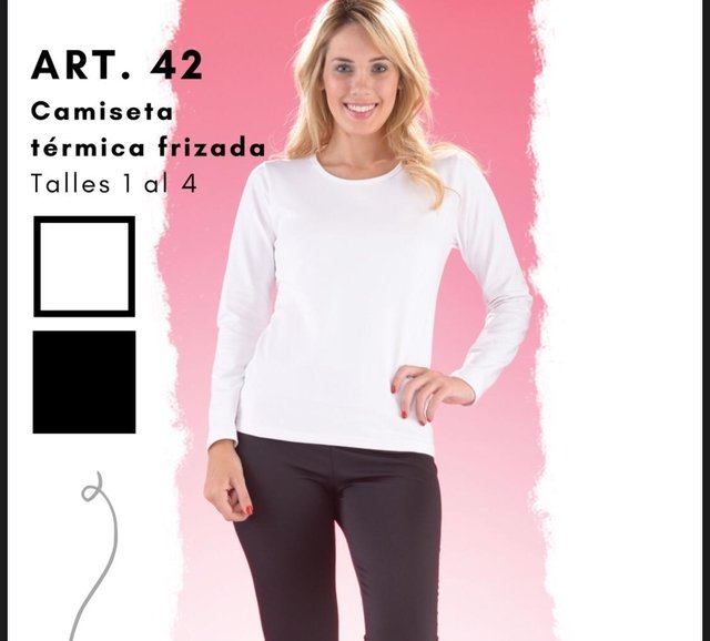 Camiseta termica frizada NINA 42