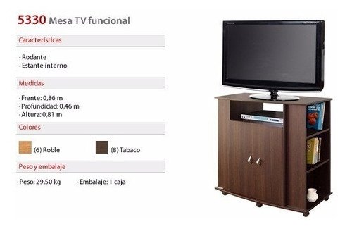 Mesa de TV cod. 533 - Comprar en Futon y Futon