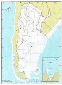 MAPA N° 3 ARGENTINA DIV. POLITICA