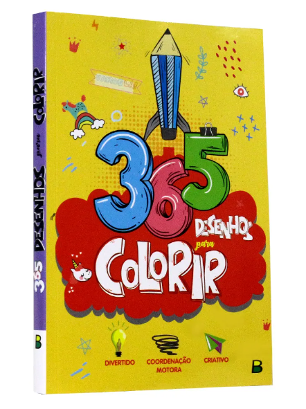 365 desenhos para colorir capa branca - Todo Livro