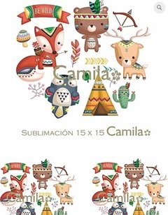 ANIMALITOS FOREST SU123 - SUBLIMACION A4