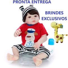 Bebê Reborn Menino Corpo Silicone Pronta Entrega Marinheiro - comprar online