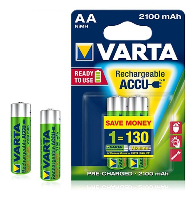 VARTA-6106/2B varta blister 2 pilas profesional litio aa ultra lithium  2900mah purpura plata