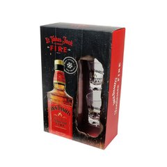 Licor de Whiskey Jack Daniels Fire 1000ml Pack com 2 Copos Shot - comprar online