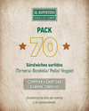 Pack 70 sándwiches