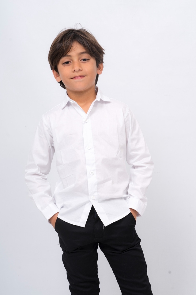 Camisa blanca best sale para niño