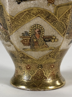 Vaso porcelana Japonesa Satsuma - Mayflower