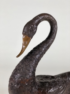 Esculturas chinas de cisnes en bronce - Mayflower