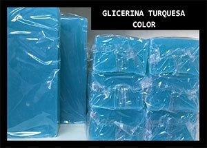 Colorante azul turquesa (jabón glicerina)