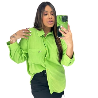 Camisa Feminina Polo Wear verde