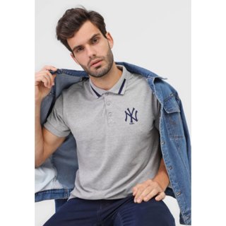 Camisa Polo New Era Reta New York Yankees