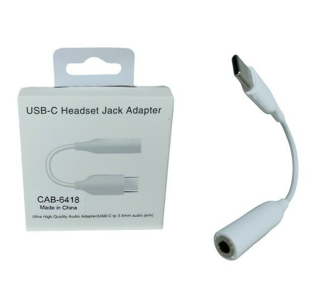 Adaptador Usb Tipo C A Jack 3.5 Audio Para Auricular Samsung