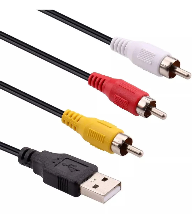 Cable De Audio 3 Rca Macho A 3 Rca Macho 1.8 M