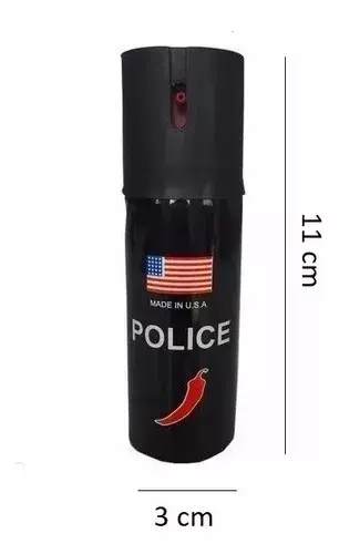 Gas Pimienta Spray 60ml Defensa Personal Protección Negro - Promart