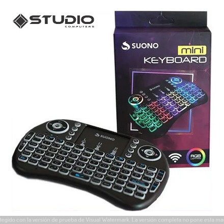 Mini teclado inalámbrico con Touchpad, LED retroiluminado - Tienda online  con envíos a domicilio