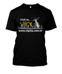 Camiseta Portal Vigília - Ufologia com seriedade - Preta - comprar online