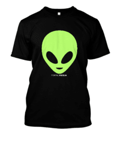 Camiseta Alien/ET Grande - Linha Prime - Preto e Verde