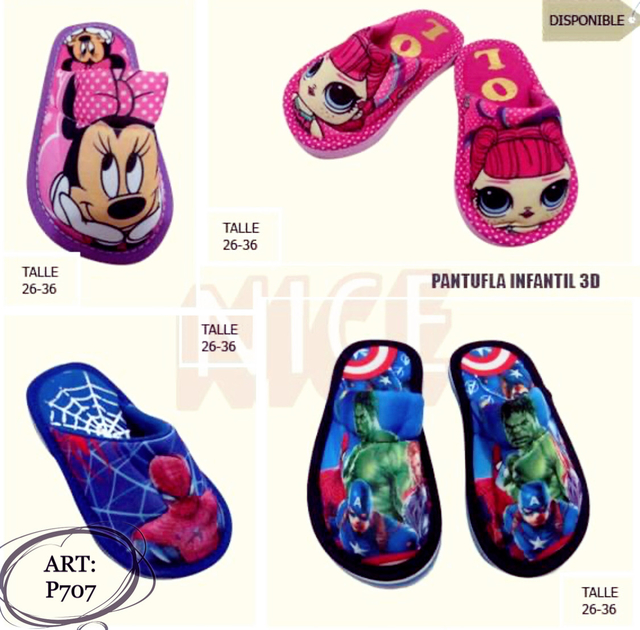 Pantuflas infantiles por mayor en once hot sale