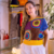 Blusa em Crochê Mandala Colorida M - ART
