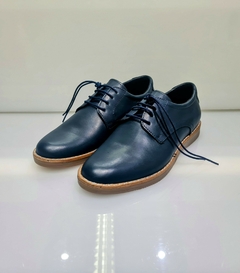 Zapato Acordonado Negro Suela Azul 1871/120