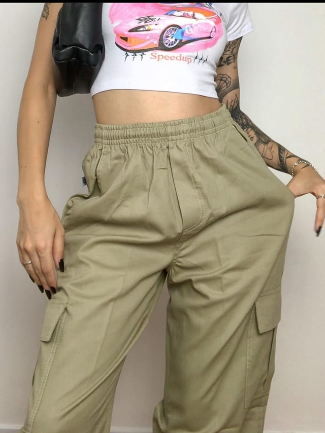 Calça cargo verde oliva cheap