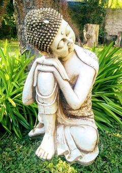 Buda grande soñador dormido estatua de resina jardin exterior decoracion en internet