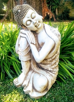 Buda grande soñador dormido estatua de resina jardin exterior decoracion