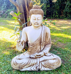 Buda Grande 72 Cm Mudra Karana Estatua de Resina Meditando Jardin Exterior Decoracion Dedo
