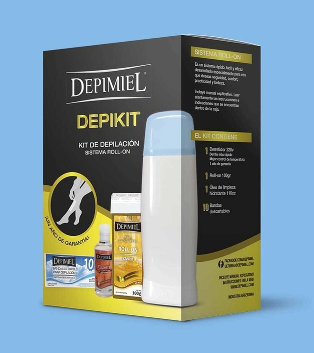 Kit De Depilacion Sistema Descartable Roll On Depimiel