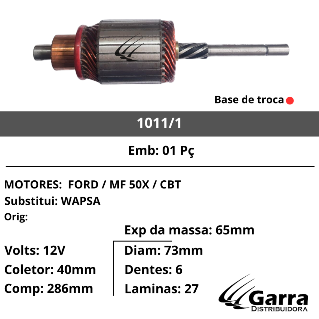 1011 1 INDUZIDO DE PARTIDA WAPSA MF CBT