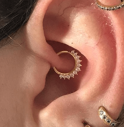 Piercing De Orelha Ou Nariz Argola Cravejada Zirconia presente