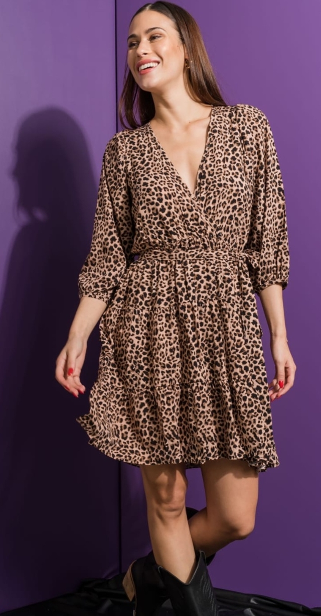 Cheap animal print outlet dress