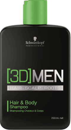 Shampoo 3D Cabelo e Corpo - 3DMEN Hair & Body - Schwarzkopf Professional - 250ml - comprar online